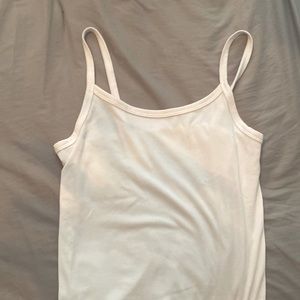 White tank top great for summer! No stains and worn maybe twice.